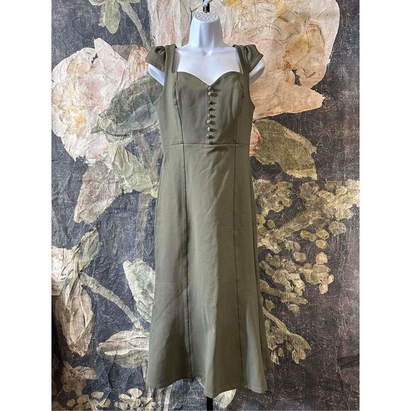 New Anthro X The Cecily Fit & Flare Sweetheart Dress by Maeve: Knit Edition size - Picture 4 of 9